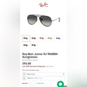 Ray-Ban Junior RJ 9548SN
Sunglasses